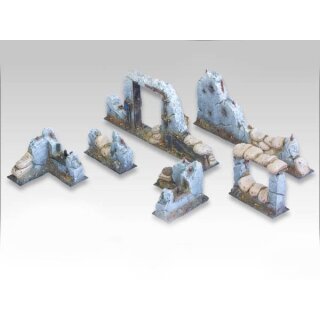 Gelände Set - Zerstörte Mauern (6)