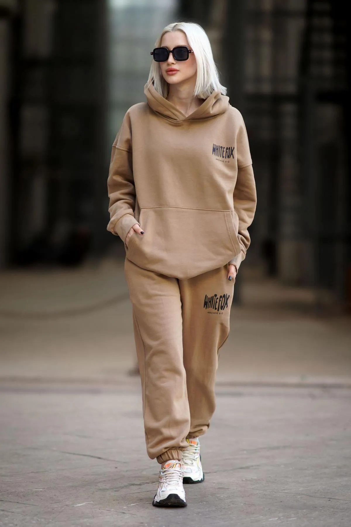 Madmext  Nerz-Kapuzen-Trainingsanzug-Set für Damen MG1917