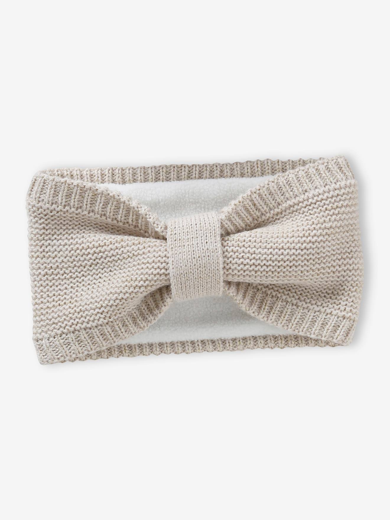 Vertbaudet Mädchen Baby-Set: Mütze, Rundschal & Fäustlinge - wollweiß