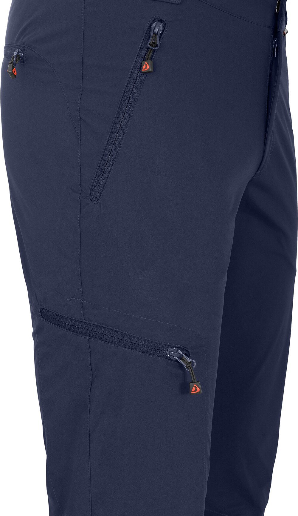 Bergson Outdoorhose KALLE COMFORT Herren Softshellhose, winddicht, strapazierfähig, Normalgrößen, peacoat blau