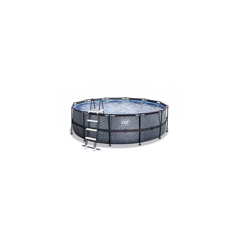 Piscine ø450cm 12v Stone Grise