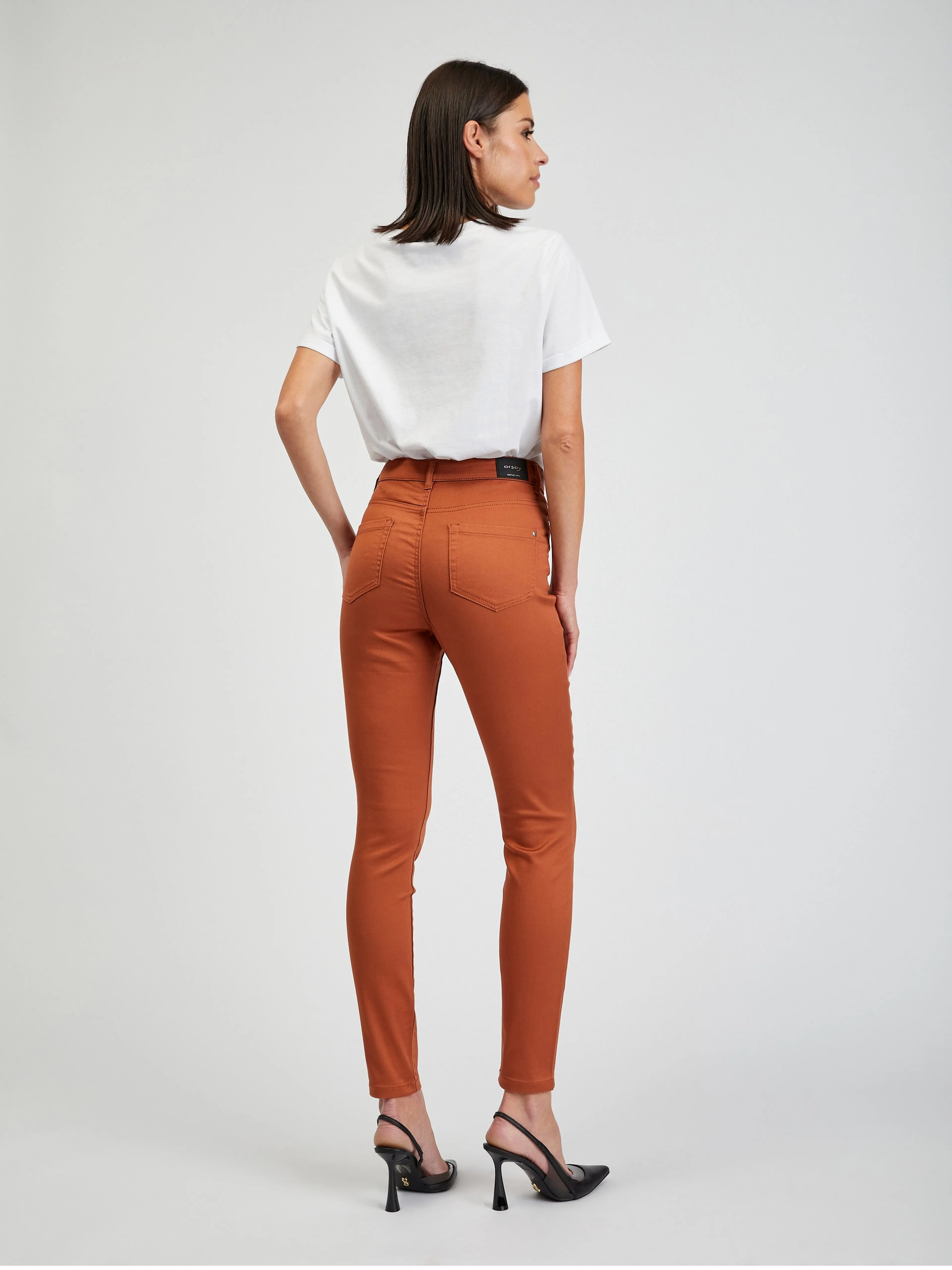 Braune Damenhose mit schmaler Passform ORSAY Paul