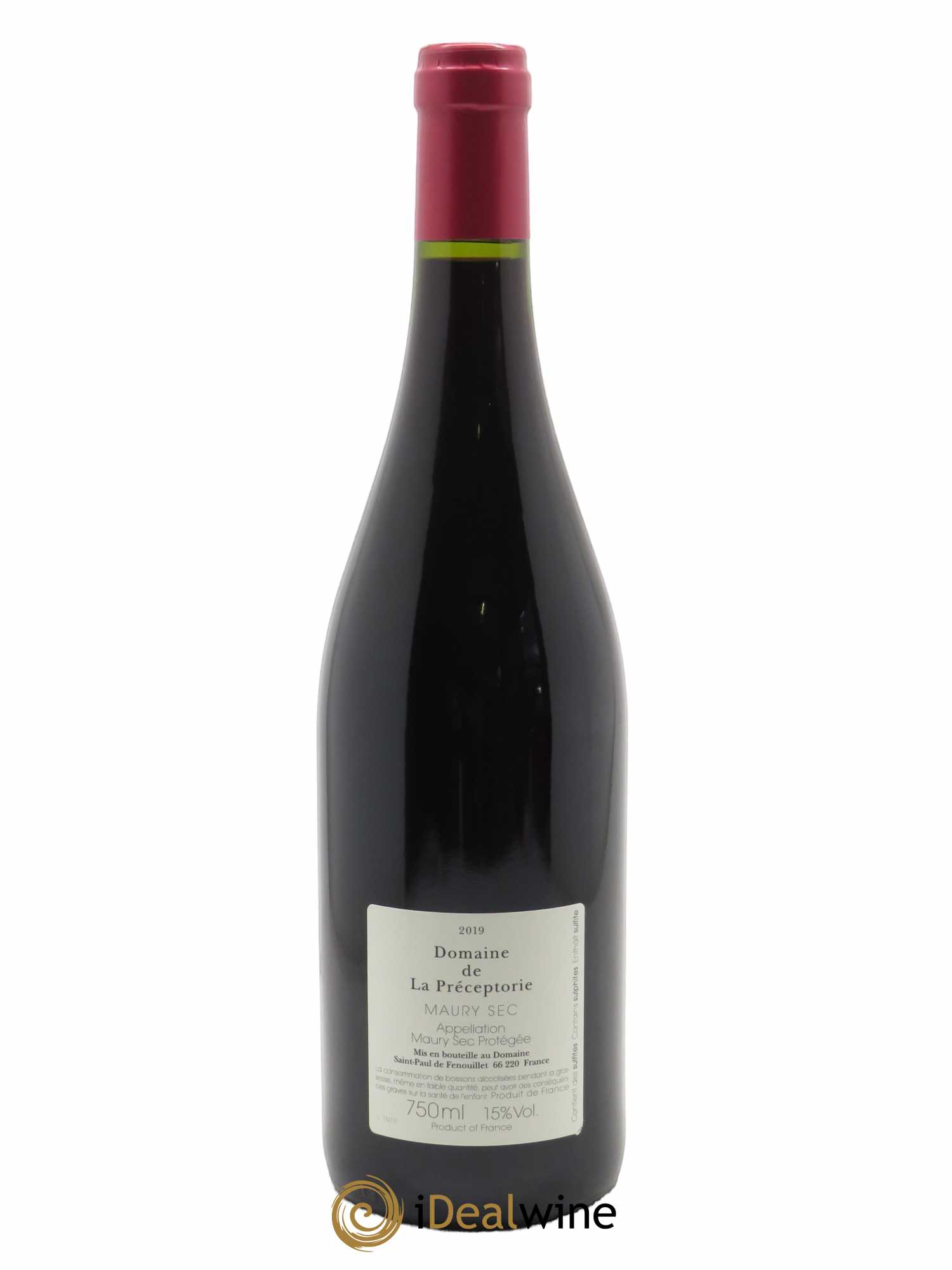 Maury Sec La Préceptorie Les Terres Nouvelles  2019 - Lot de 1 Bouteille