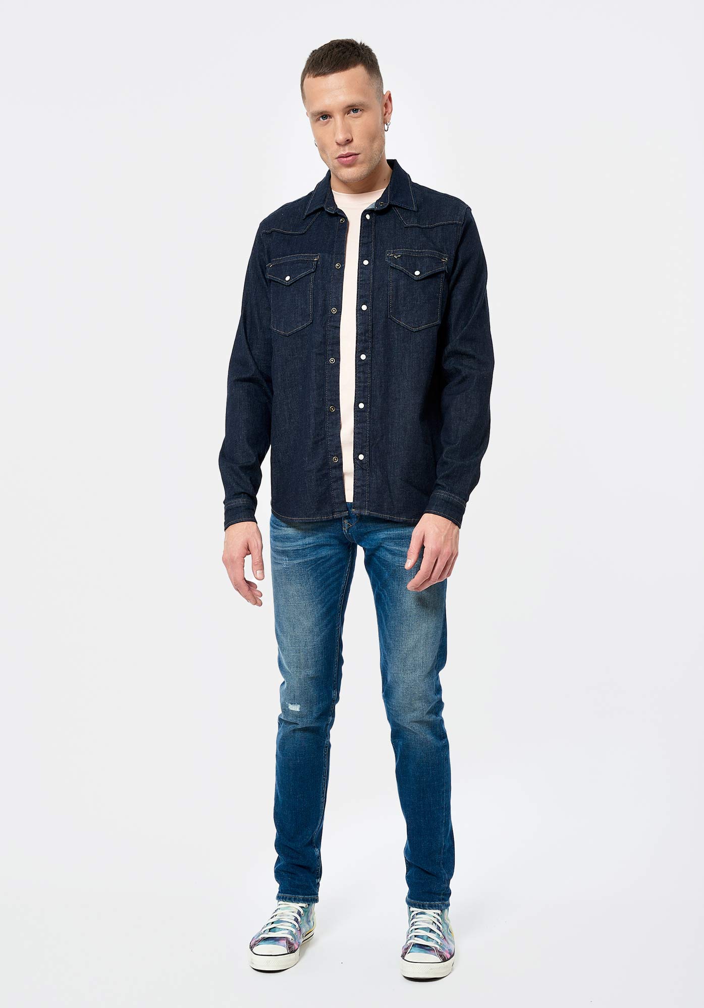 DIEGO  Chemise en jean brut Homme