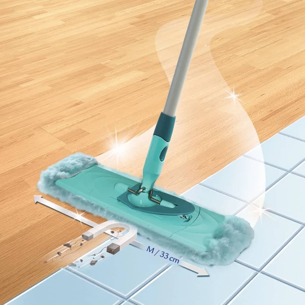 Leifheit Wischmopp Wischmopp-Aufsatz Clean Twist/Combi Static Plus M Blau 55330