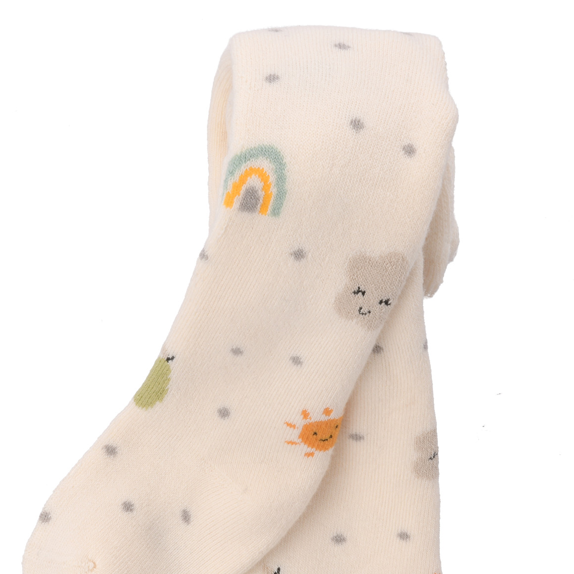 Baby Frottee-Strumpfhose mit Allover-Motiv