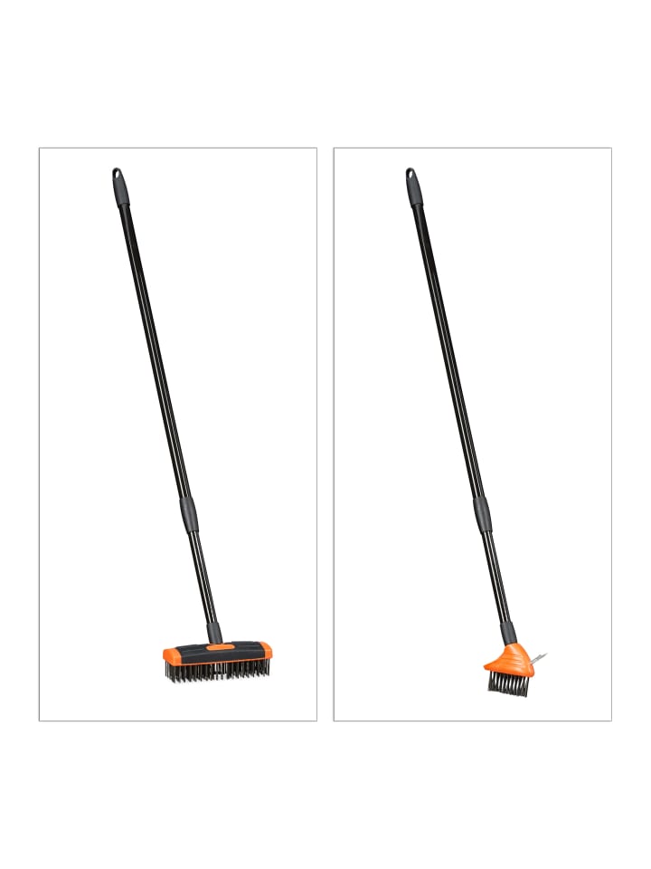 relaxdays Fugenbürste Set in Schwarz - (L)80-140 cm günstig kaufen onesize