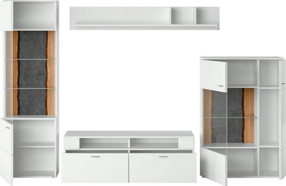 set one by Musterring Wohnwand TACOMA, (Set, 4-St), Typ 02, mit Wandboard
