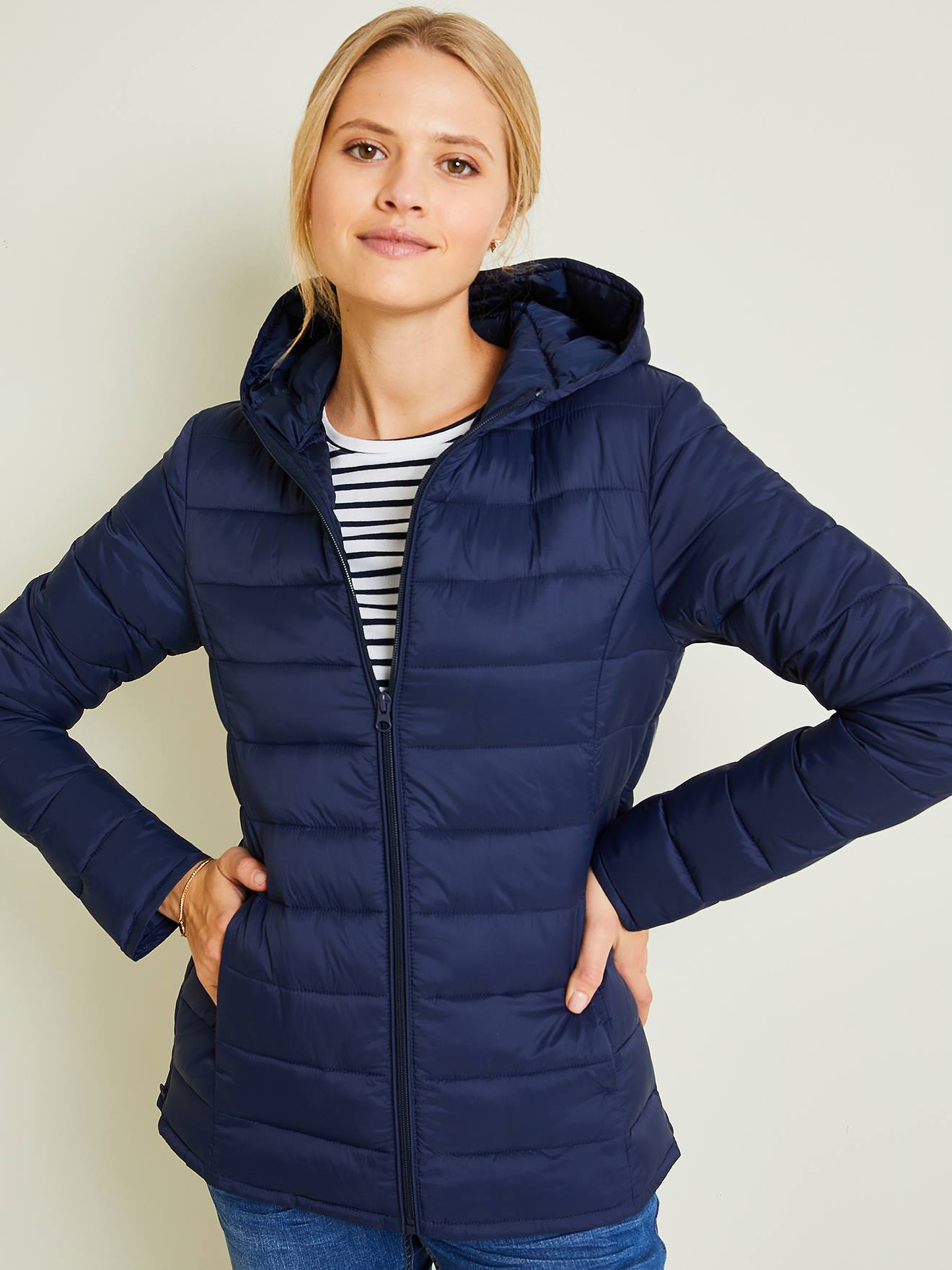Vertbaudet Leichte Umstands-Steppjacke, Tragejacke, Recycling-Polyester - dunkelgrün