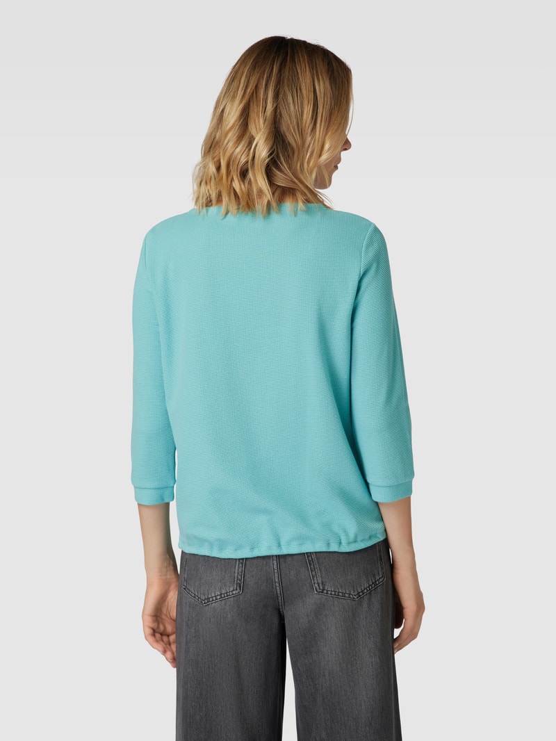 Pullover mit 3/4-Arm und Tunnelzug in mint