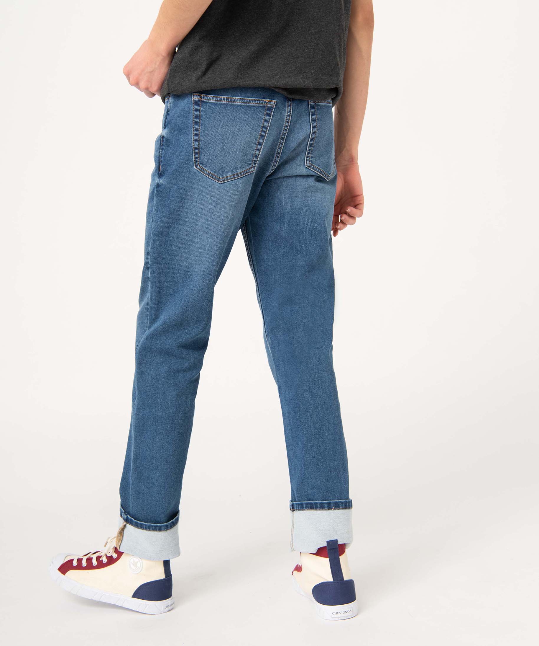 Jean homme coupe Slim aspect délavé stone | GEMO