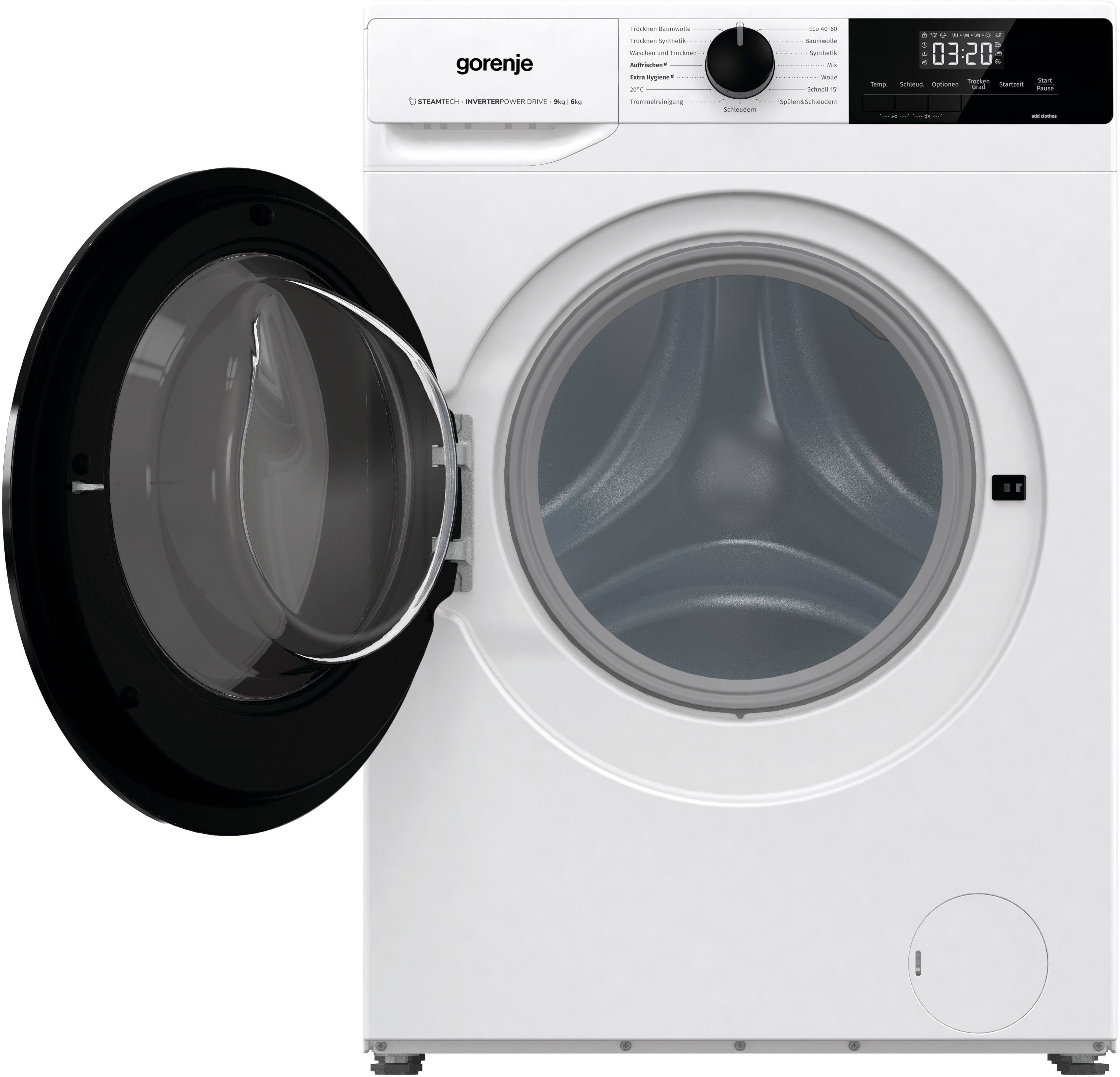 GORENJE Waschtrockner WD2A 964 ADPS/DE, 9 kg, 6 kg, 1400 U/min