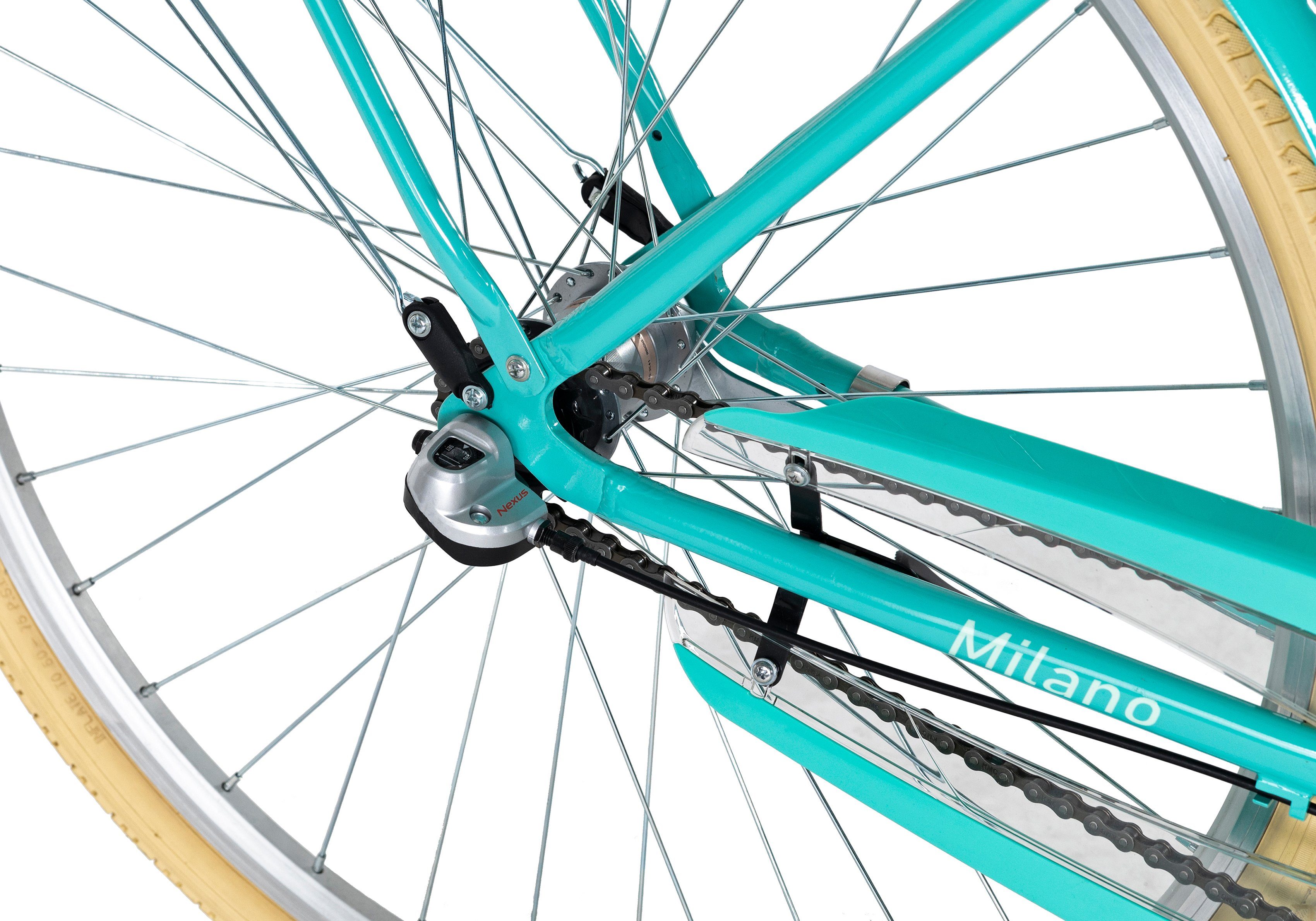 Dacapo Cityrad Milano, 3 Gang Shimano Nexus Schaltwerk, Nabenschaltung