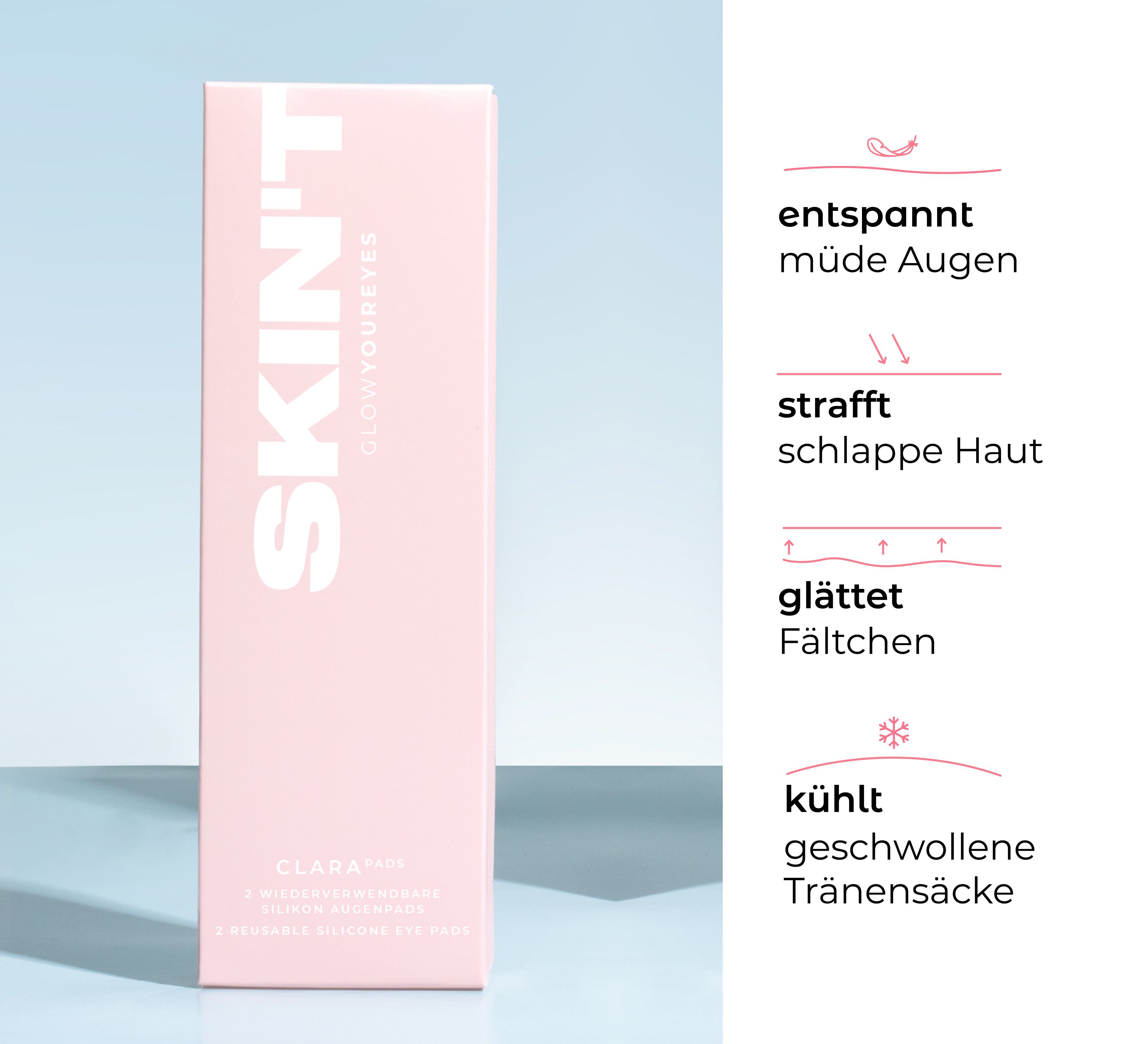 SKINT Augenpads SKINT EYE PADS wiederverwendbare Augenpads, hypoallergenes Silikon Gel, wiederverwendbar abwaschbar Anti-Falten hypoallergen kühlend pflegend