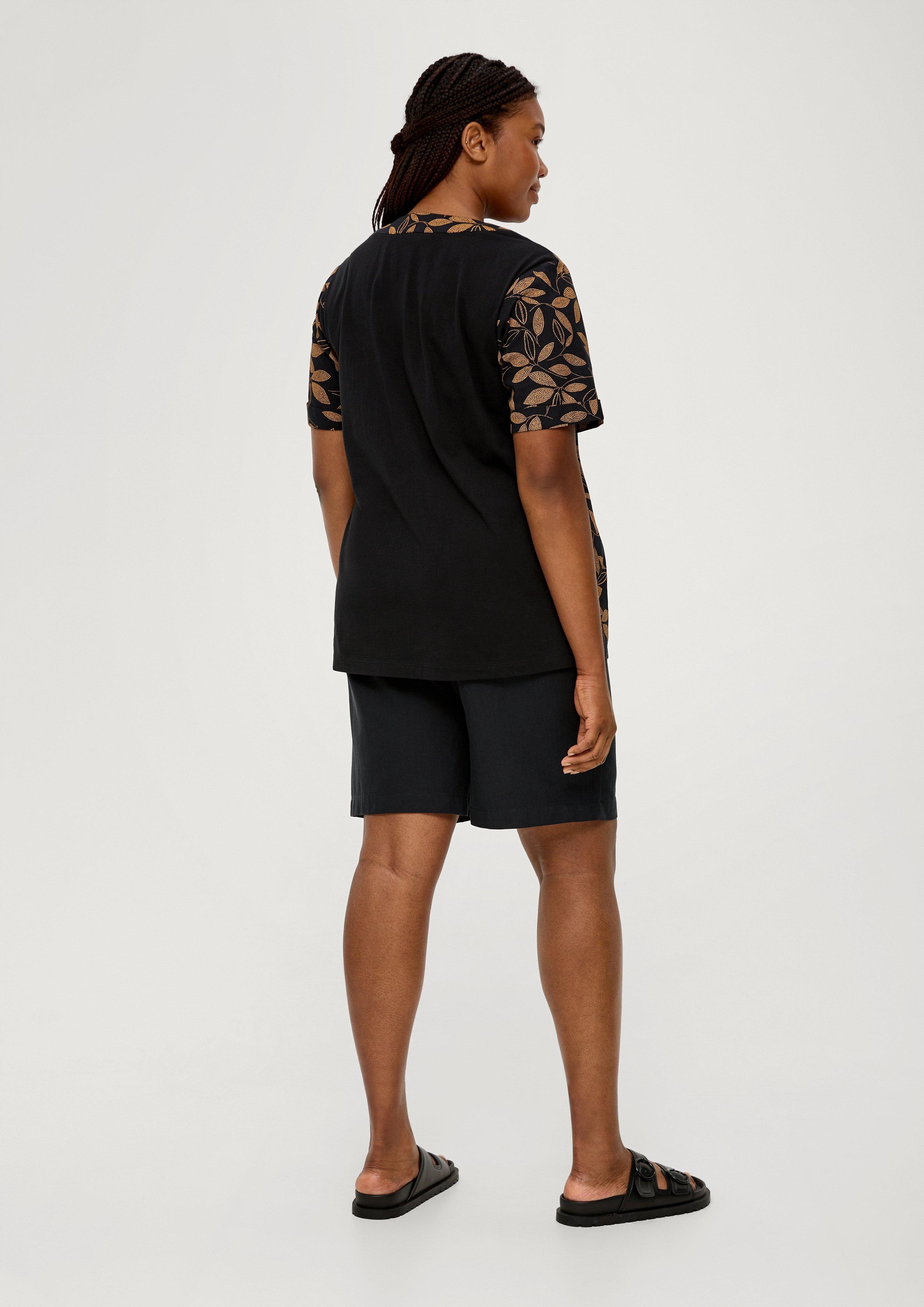 Regular curvy: Kurze Hose aus Twill  2131885-9999