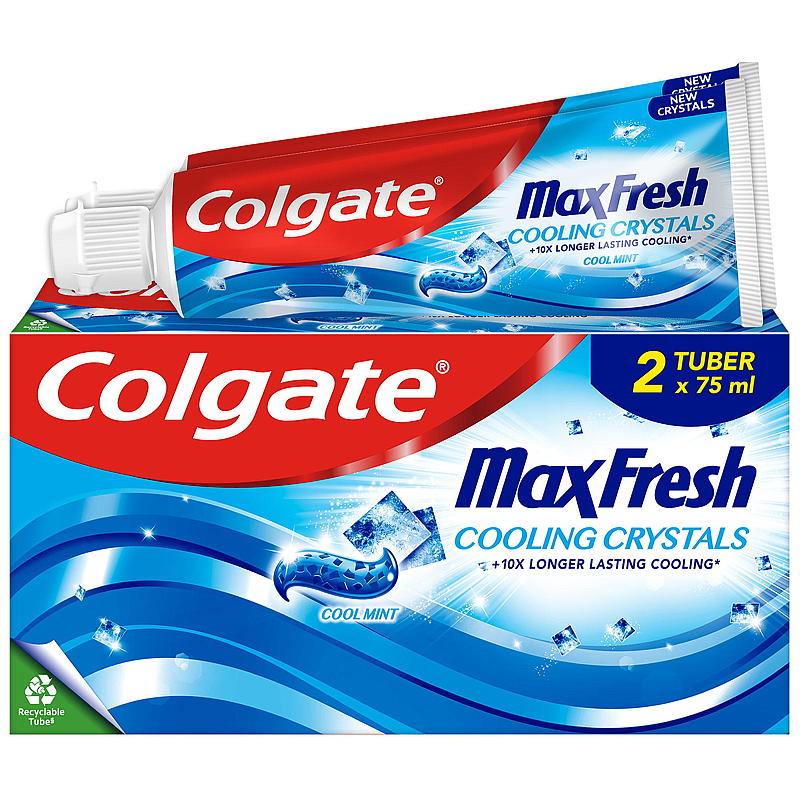 Colgate Tannkrem 2-pk Max fresh Colgate