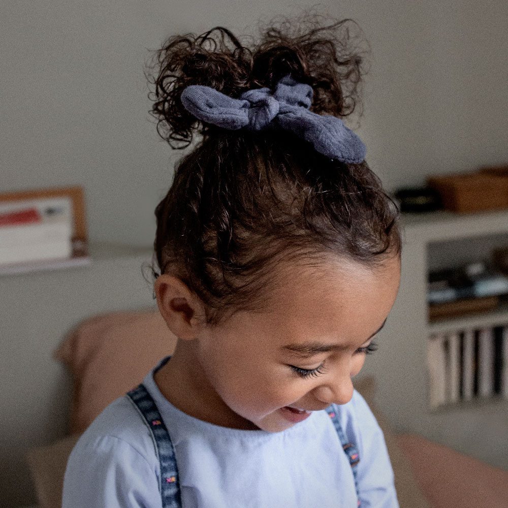 Bachca Chouchou nœud gaze de coton accessoires beauté