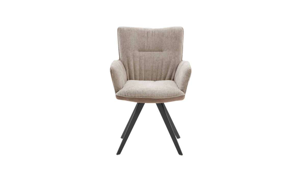 Interliving Drehbarer Vierfuß-Schalensessel IL 5111 Taupe