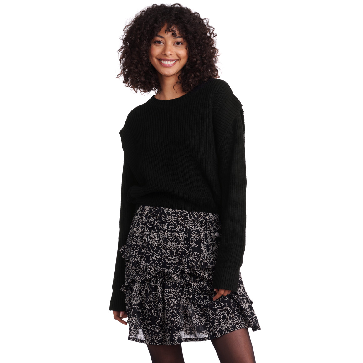 Damen Strickpullover in Rippstrick