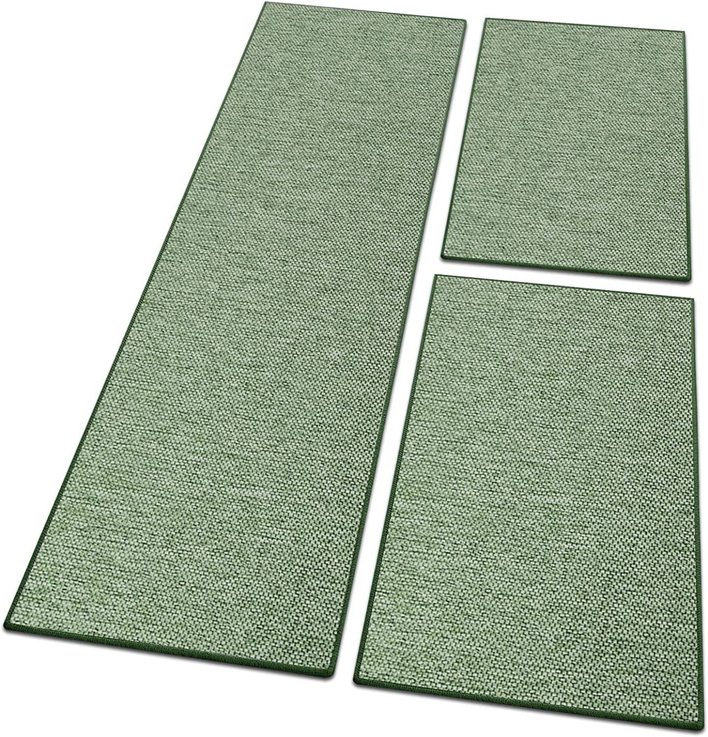 Bettumrandung Sabang, 7 Farben & 3 Größen, Bettvorleger Floordirekt, Höhe 3.5 mm, (3-tlg), in Sisal-Optik