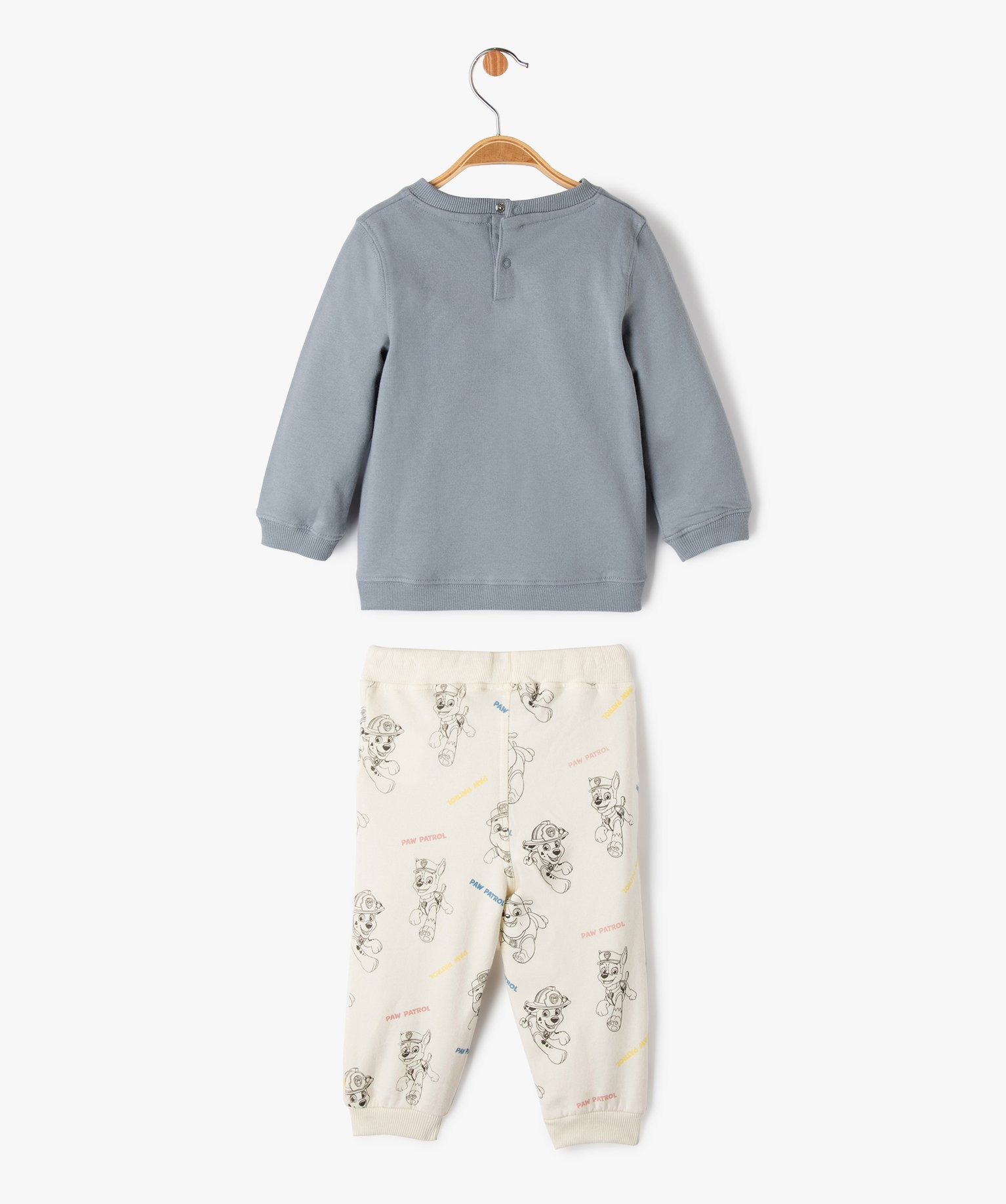 Ensemble 2 pièces bicolore bébé Garçon - Pat Patrouille gris | GEMO