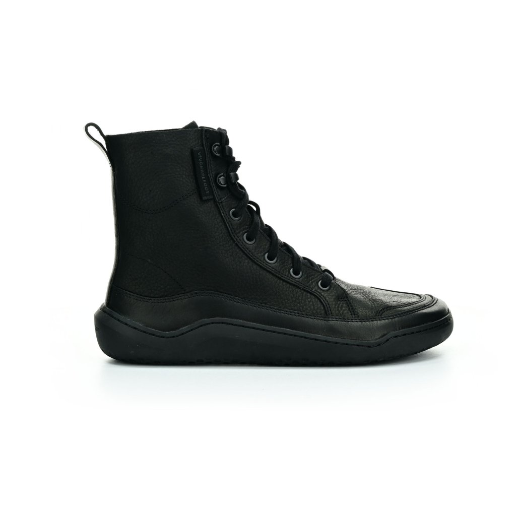 Vivobarefoot Gobi Boot L Obsidian Leather Barfußstiefeletten