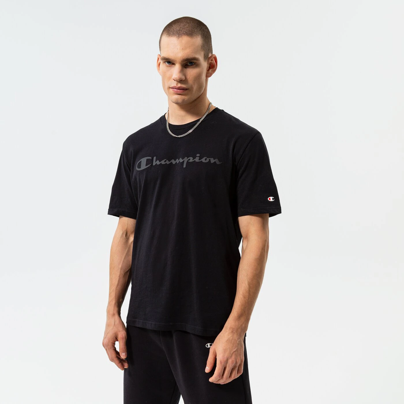 CHAMPION T-SHIRT CREWNECK T-SHIRT Schwarz