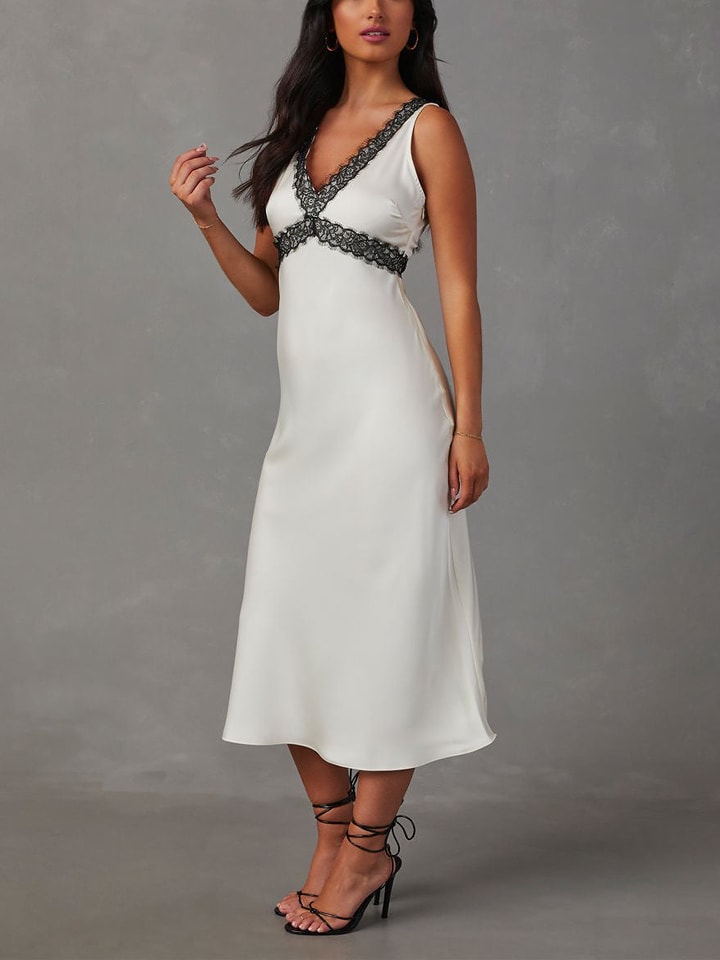 Milan Kiss Kleid in Weiß günstig kaufen