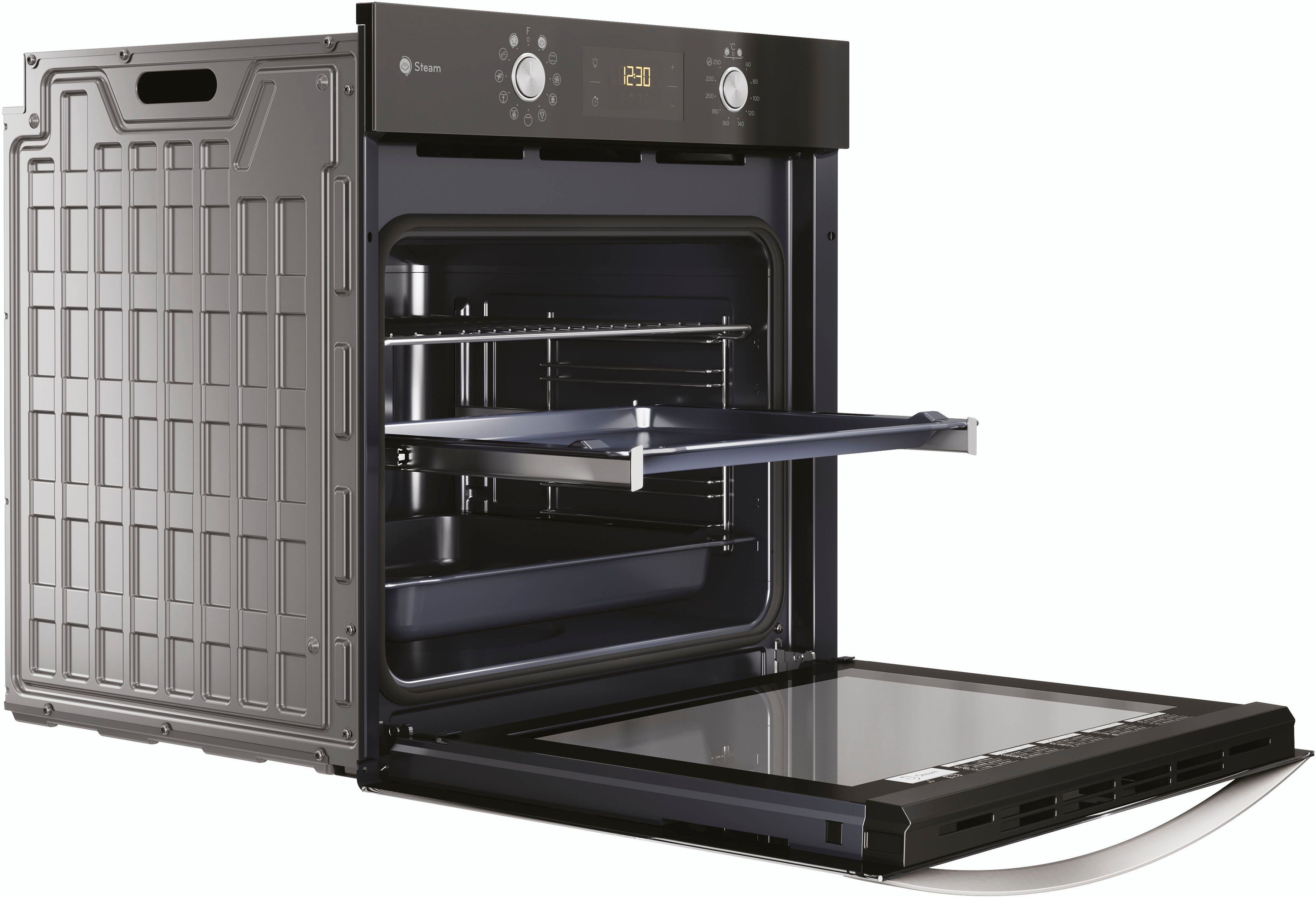 Privileg Einbaubackofen PBWK3 JH8S BLG, mit Backauszug, Hydrolyse, Dampffunktion