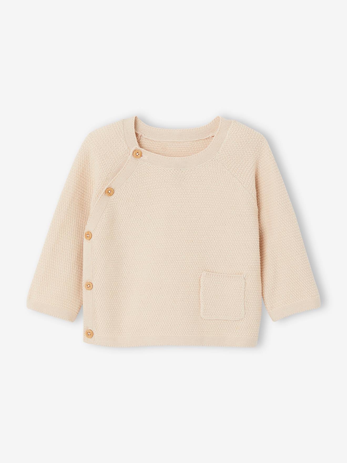 Vertbaudet Baby Strick-Set: Pullover & Leggings Oeko-Tex - beige