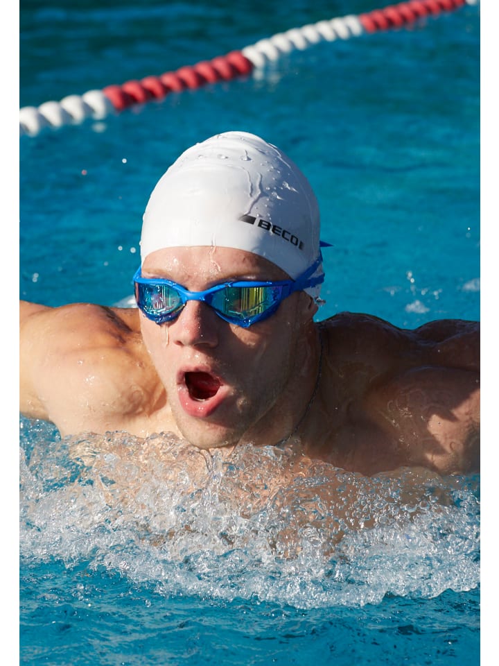 BECO the world of aquasports Schwimmbrille CADIZ MIRROR in blau günstig kaufen onesize