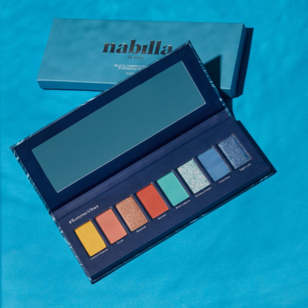 nabilla beauty French Riviera 04 Palette fard à paupières 8 teintes