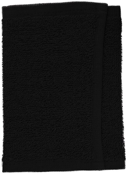 Le Coiffeur Frottee-Gesichtstuch Schwarz 30 x 15 cm Handtuch