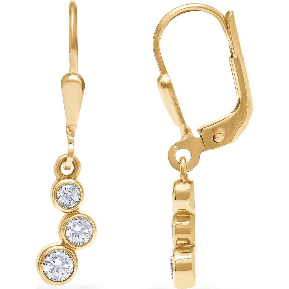 FAVS Boucles d'oreilles 375 Or jaune Boucles d'oreilles