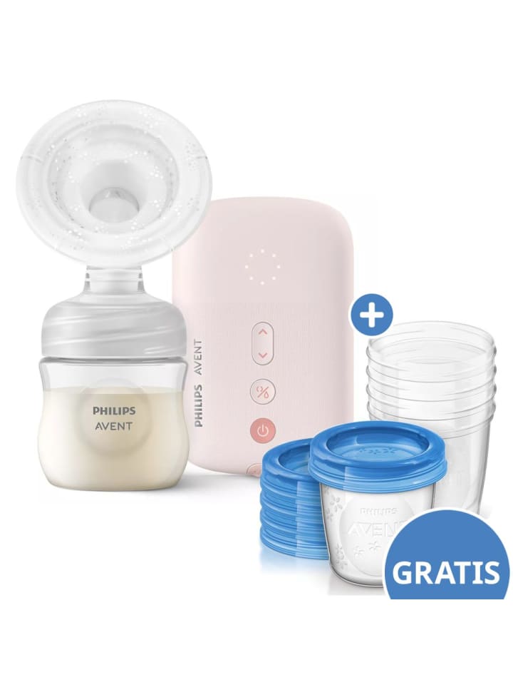 Philips Avent Elektrische Milchpumpe SCF395/31   Gratis in rosa günstig kaufen onesize