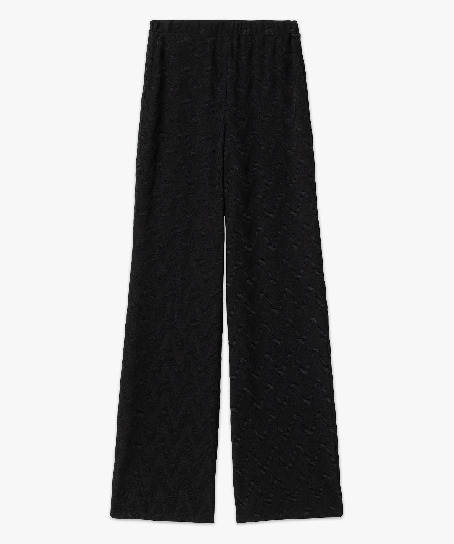 Pantalon en maille avec effet graphique femme noir | GEMO