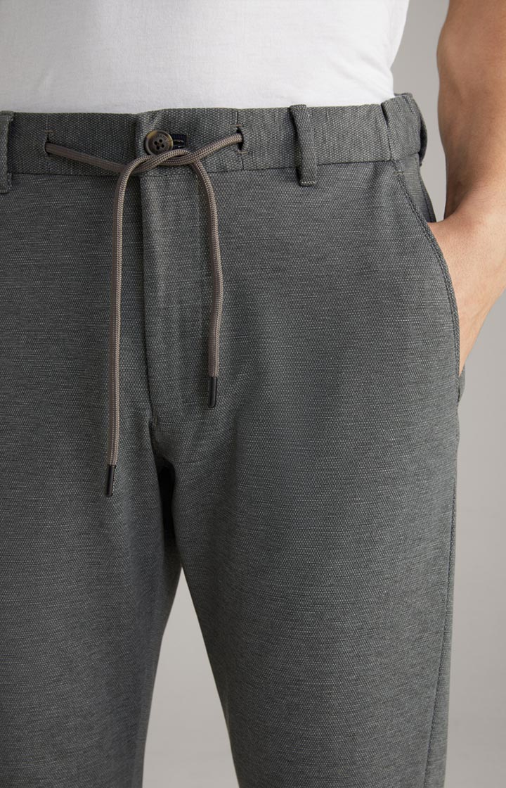 Chino Maxton in Grau strukturiert