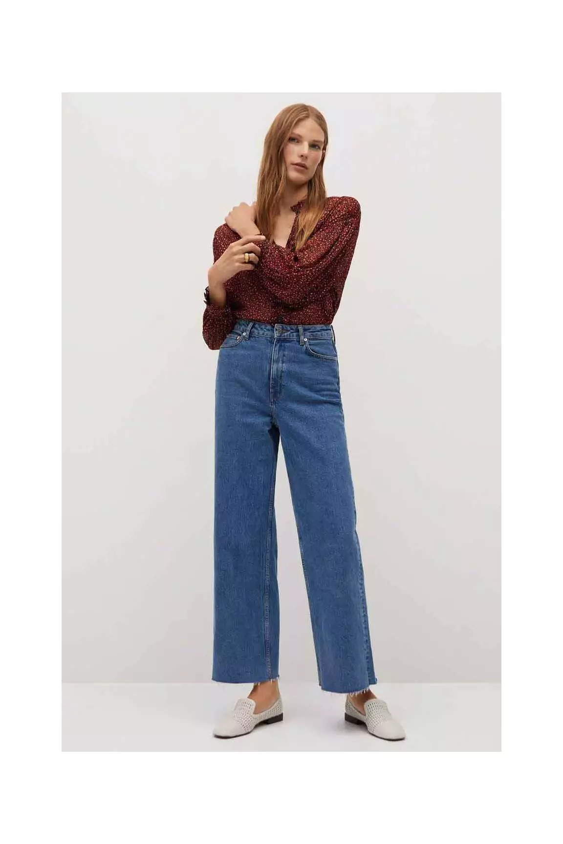 Mango Chemisiers Femme couleur rouge