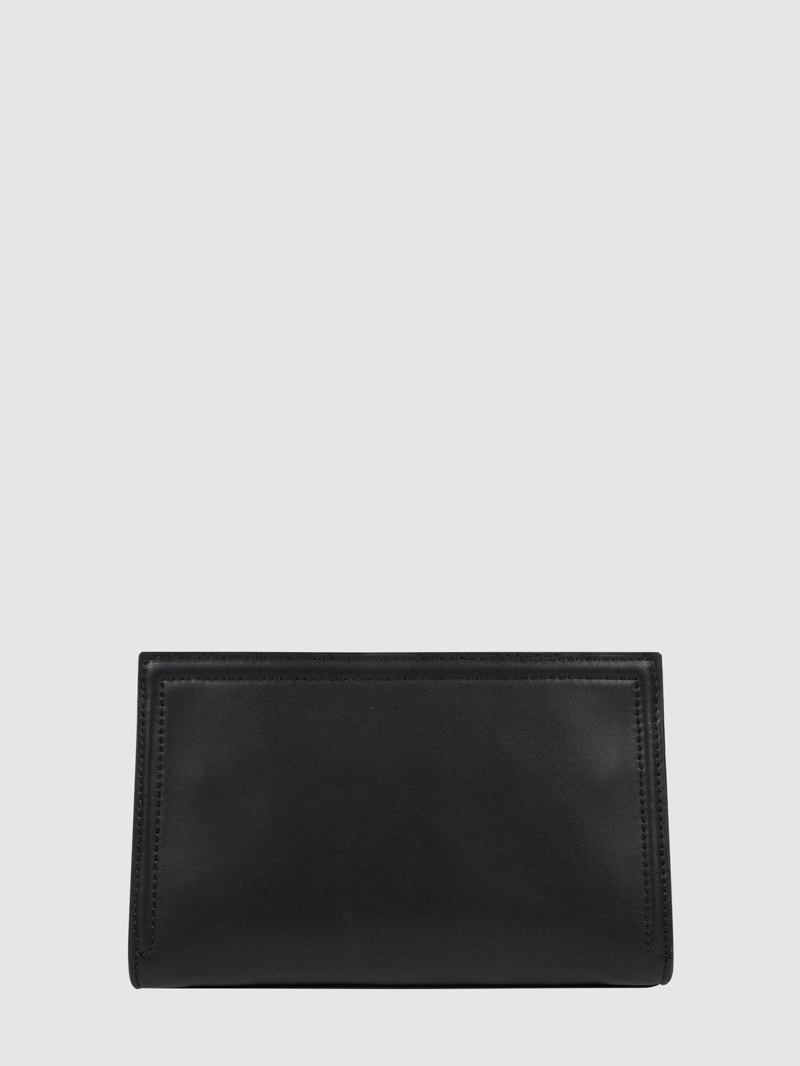 Crossbody Bag in Leder-Optik in schwarz