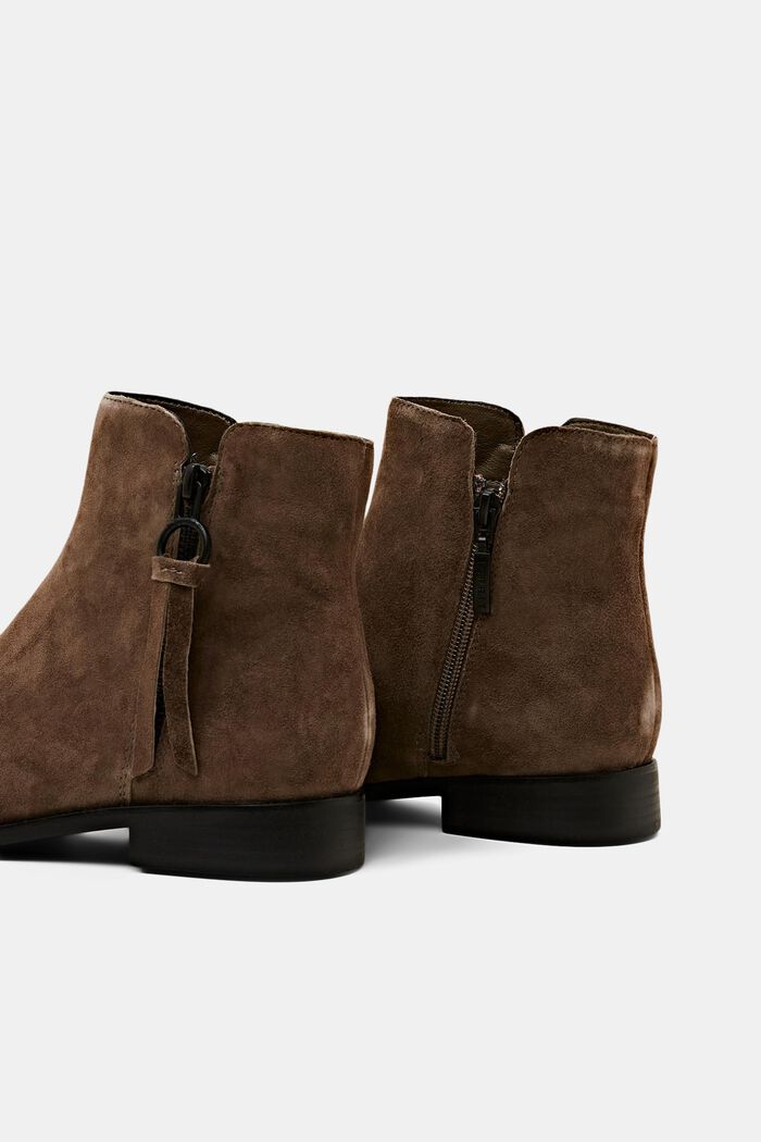 Rauleder-Boots mit Reißverschluss