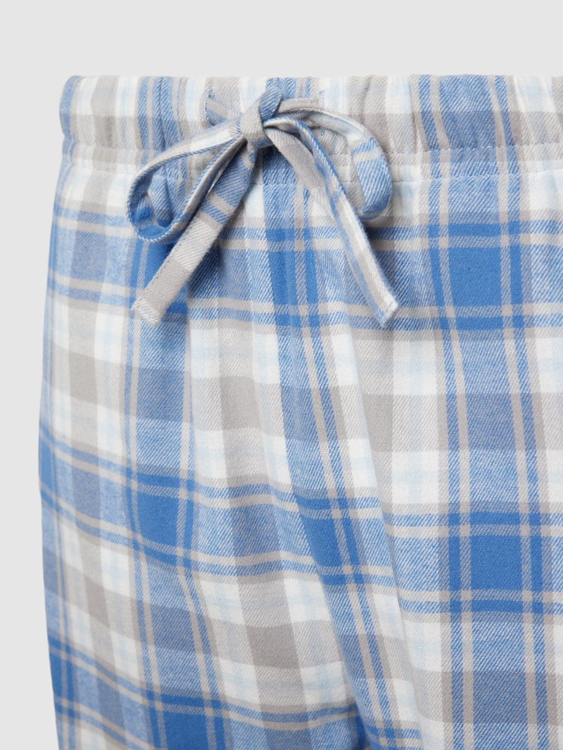 Pyjama-Hose mit elastischem Bund in blau