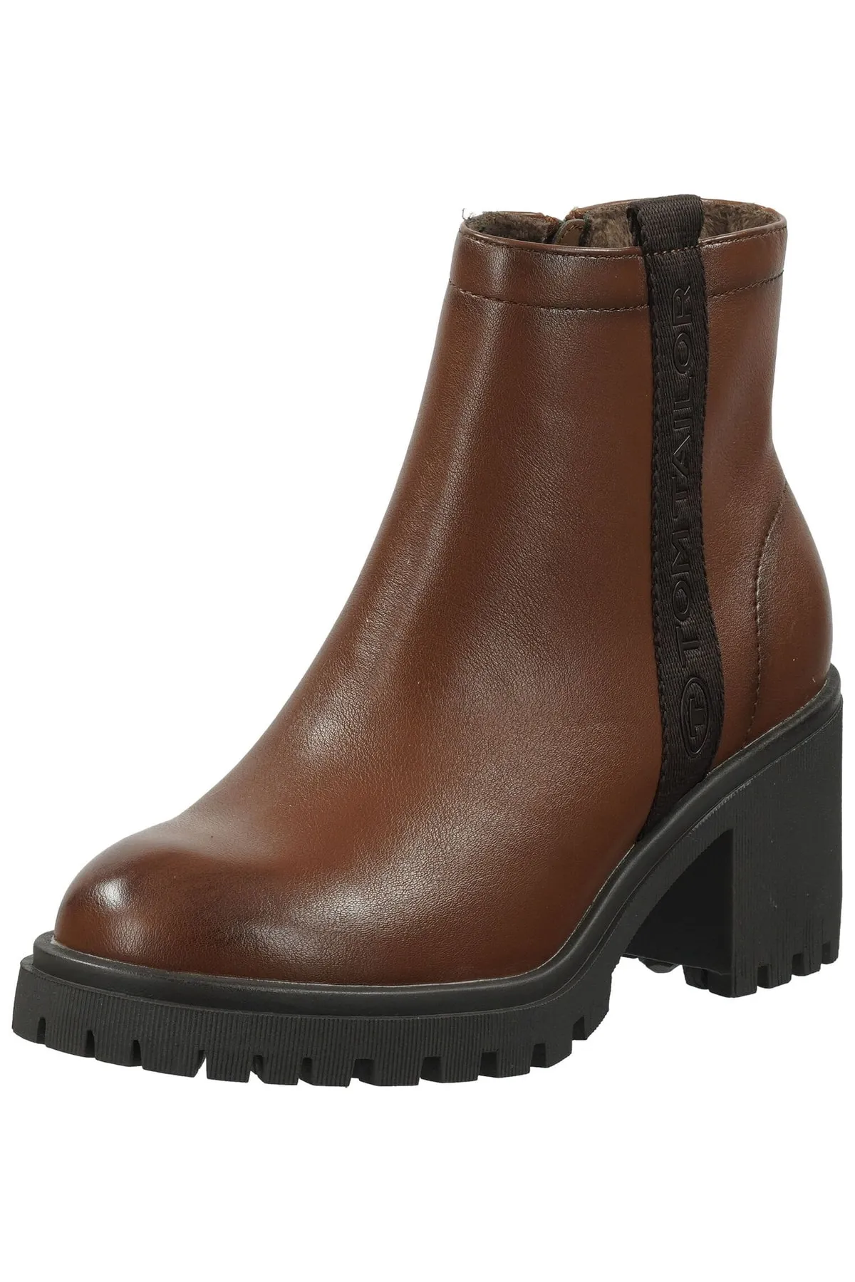 Tom Tailor  Stiefelette - Braun - Blockabsatz