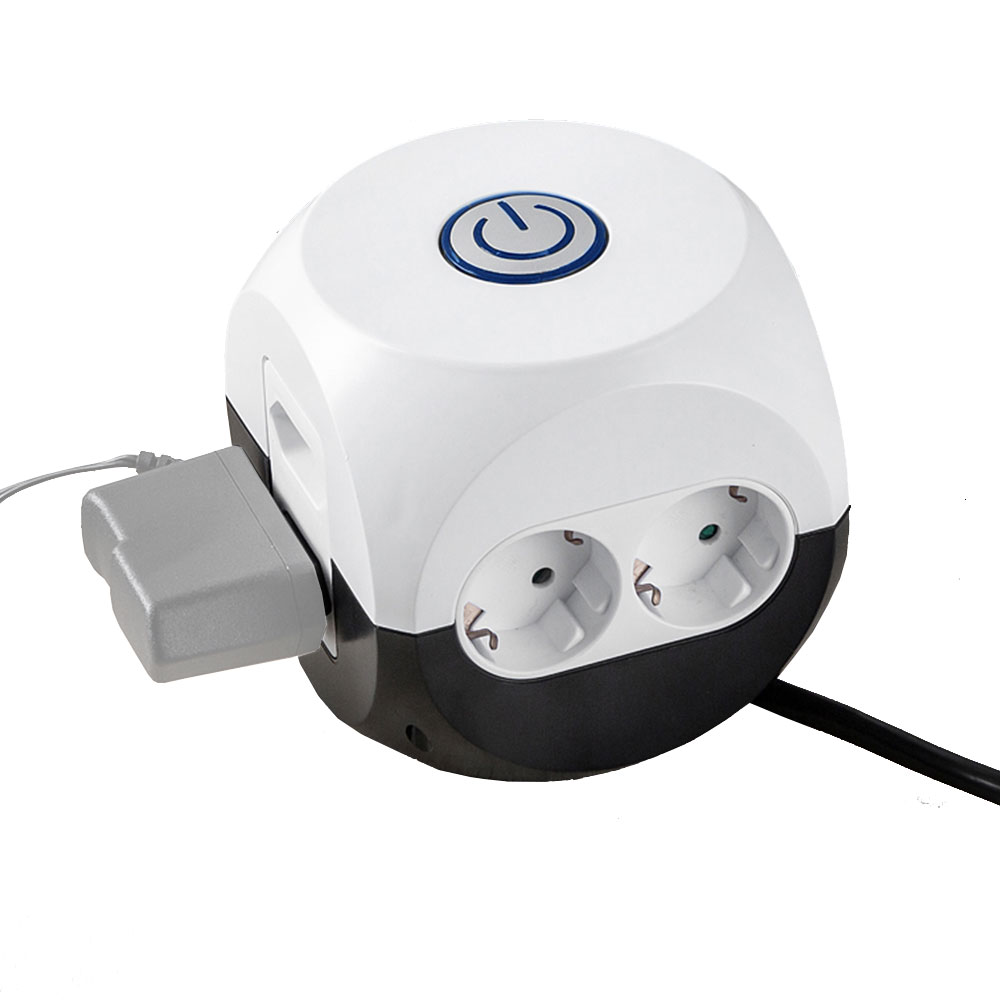 Powertec Electric 6-fach Steckdosenwürfel