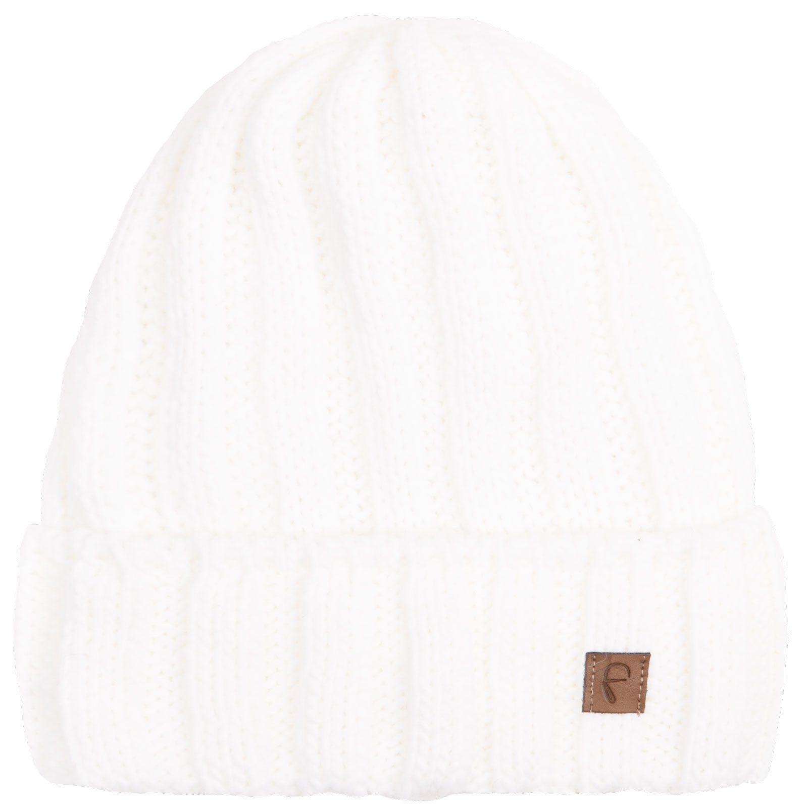 Faera Strickmütze (1-St) Wintermütze Mütze gefüttert Grobstrick Winter Beanie Herren Damen