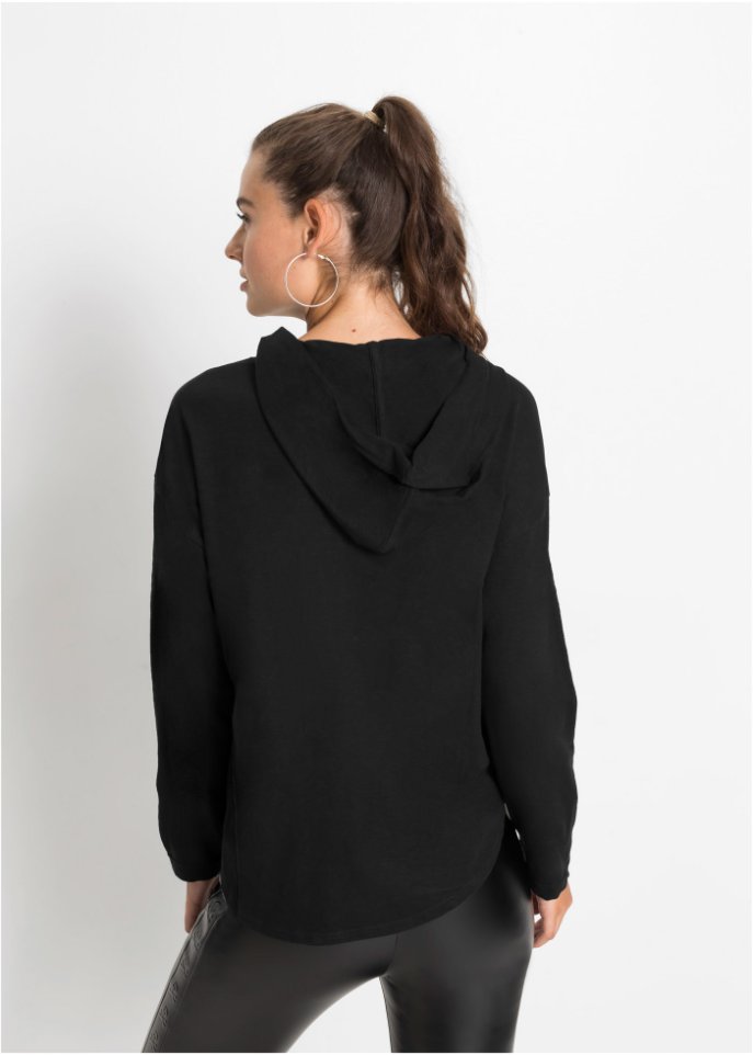 Oversize-Longshirt mit Kapuze