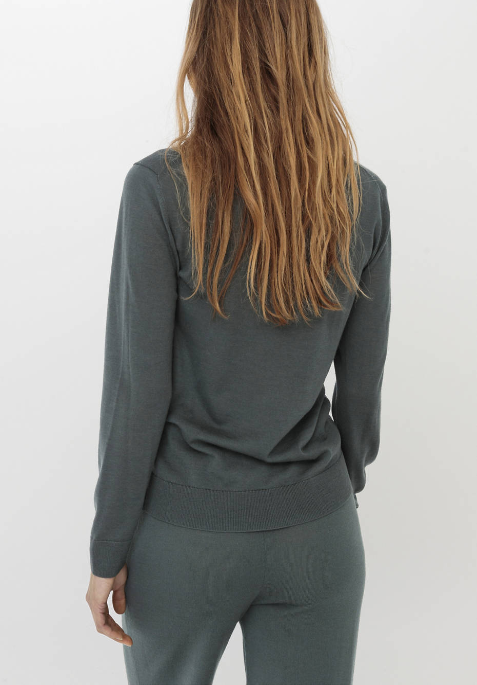 Rollkragenpullover aus reiner Bio-Merinowolle
