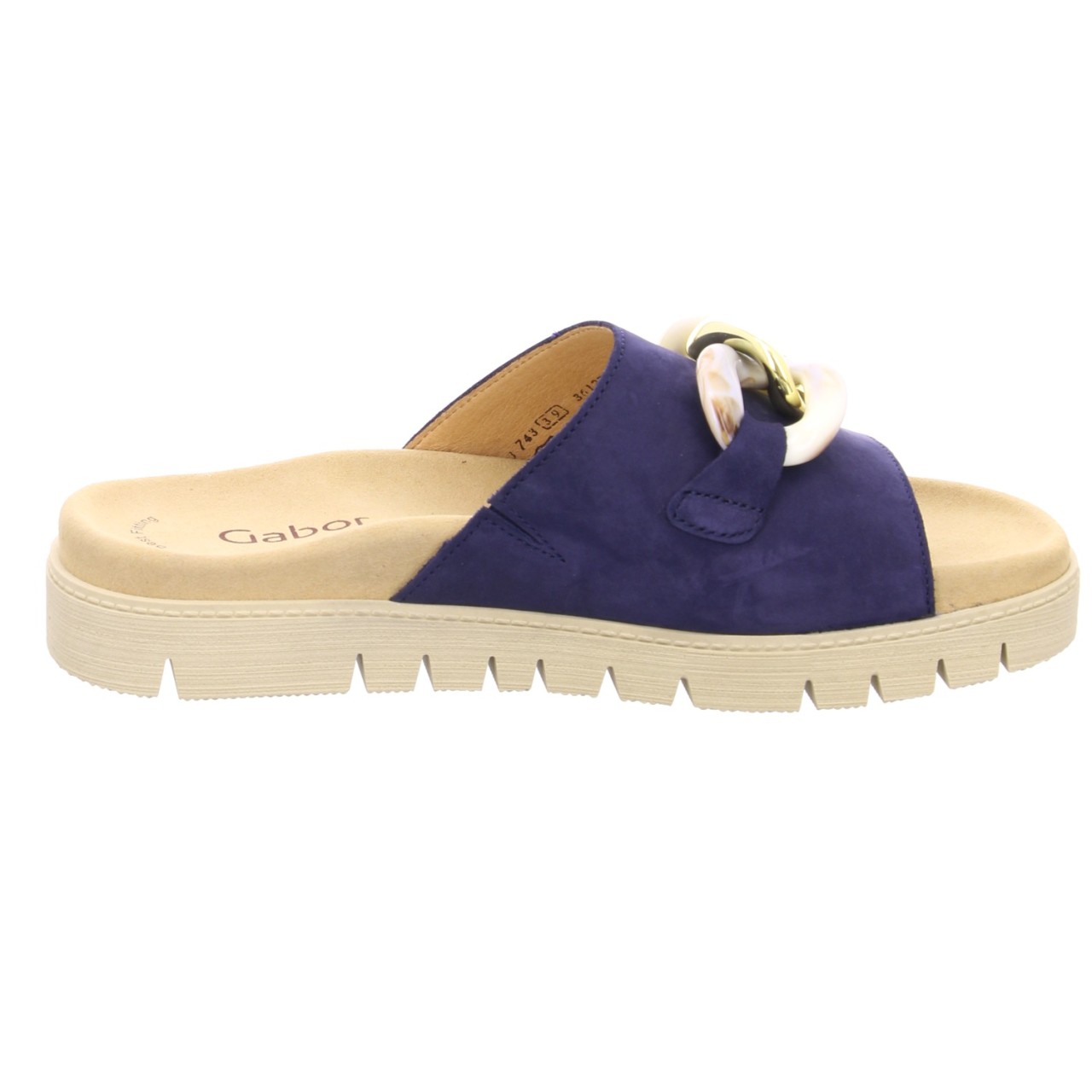 GABOR Sportliche Sandalen blau Gabor Fashion Pantoletten 23.743.16 blau