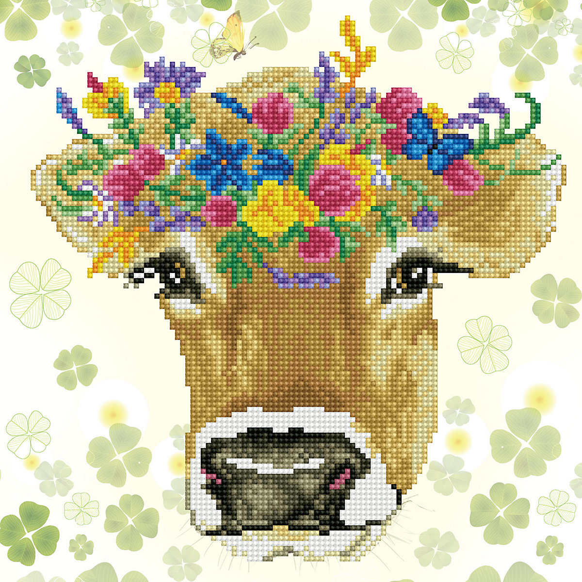 DIAMOND DOTZ® Original Diamond Painting Set "Princess" 32 x 32 cm ab 6 Jahren (DD5.065)