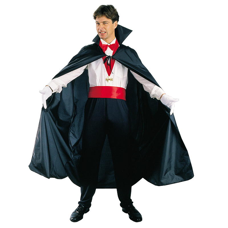 Aå Halloweendrakt one size kappe sort