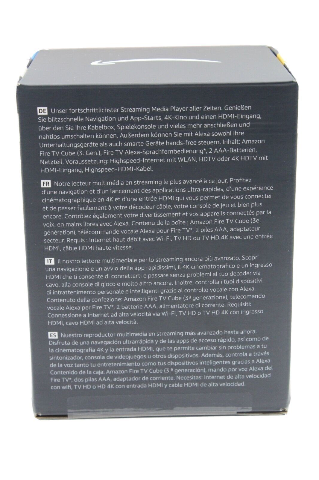 Amazon Streaming-Box Fire TV Cube 3. Generation, (Set, Amazon Alexa), Wi-Fi 6E, 4k Ultra HD, Netflix, Amazon Prime,..., Mikrofon-aus-Taste